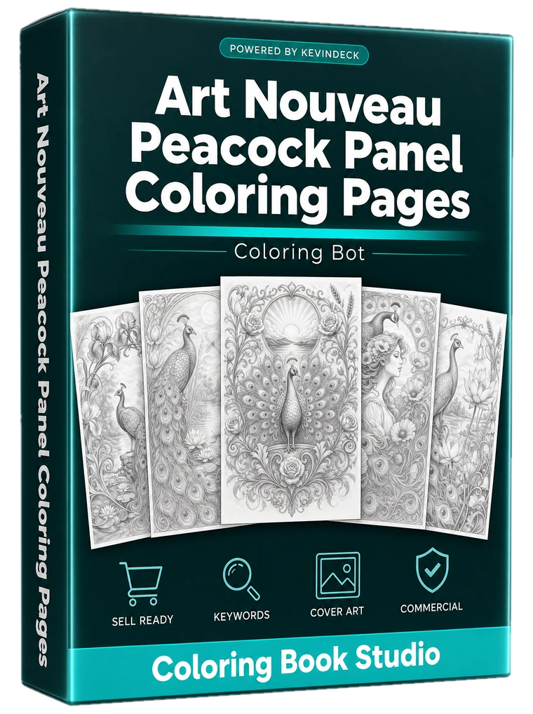 Gilt, the art nouveau peacock panel coloring pages studio