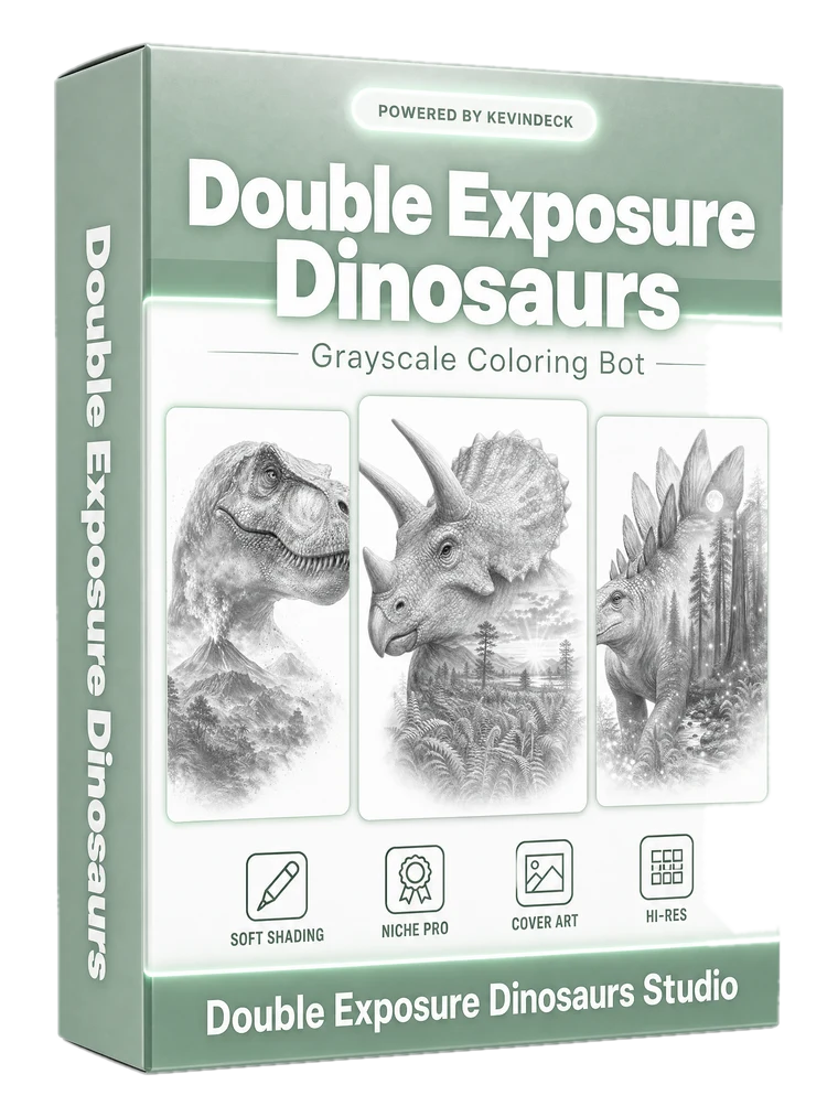 Rex, the double exposure dinosaurs studio